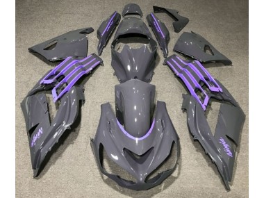 2012-2019 Nardo Gray & Purple Kawasaki ZX14R Fairings for Sale